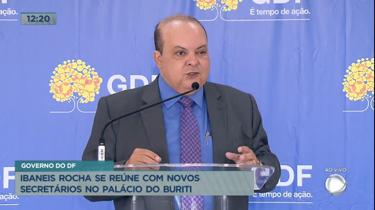 Vídeo: Ibaneis Rocha se reúne com novos secretários no Palácio do Buriti nesta terça (3)