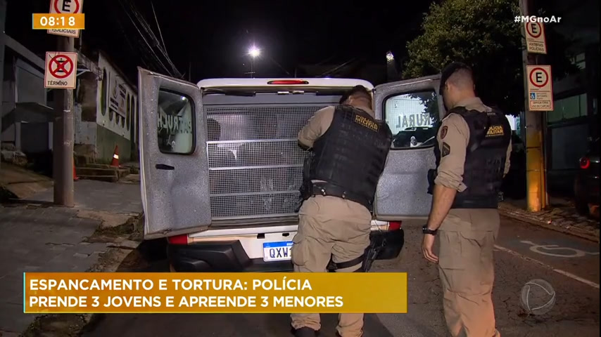 Vídeo: Polícia apreende suspeitos de torturar casal em São Joaquim de Bicas (MG)