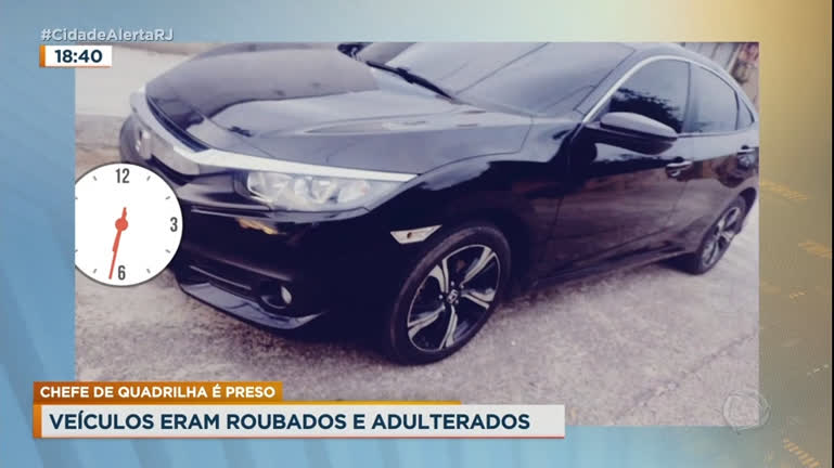 Vídeo: Preso suspeito de comandar quadrilha em roubar e adulterar carros no Rio