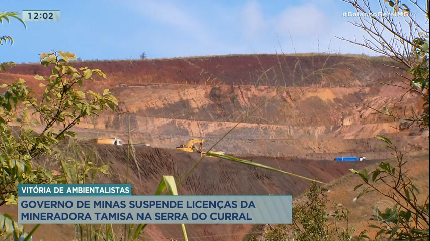 Vídeo: Governo de MG suspende licenças da mineradora Tamisa na Serra do Curral