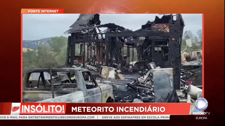 Vídeo: Meteorito destrói uma casa