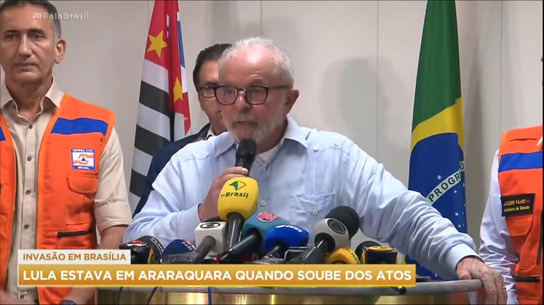 Vídeo: Lula estava em Araraquara (SP) quando os vândalos invadiram os Três Poderes