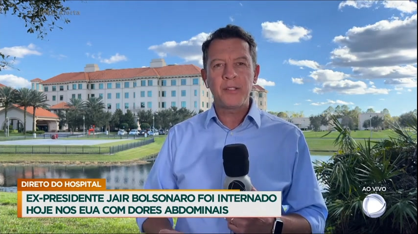 Vídeo: Bolsonaro é internado nos EUA com dores abdominais