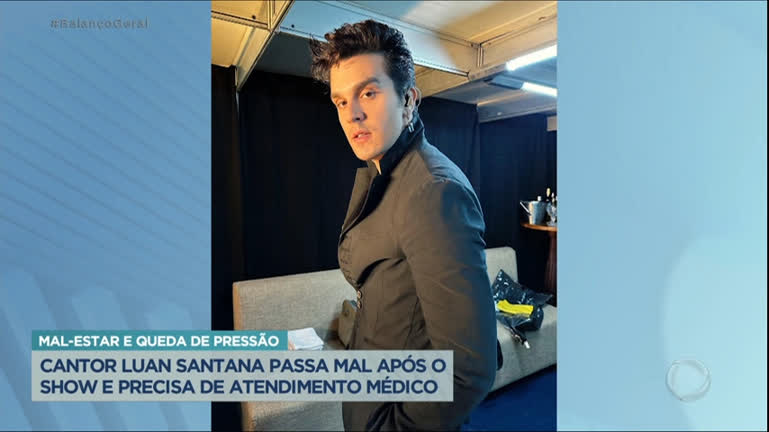 Vídeo: Luan Santana passa mal após show e precisa de atendimento médico