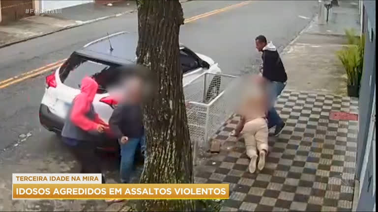 Vídeo: Idosa é agredida em tentativa de assalto na Grande São Paulo