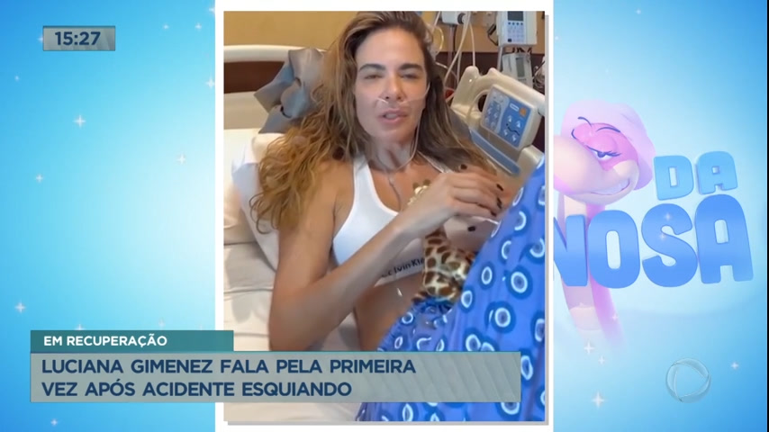 Vídeo: Luciana Gimenez fala pela primeira vez após acidente esquiando