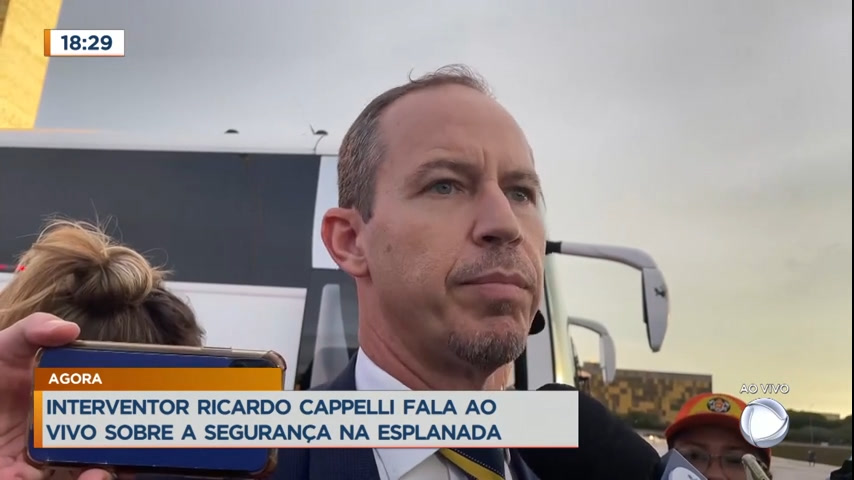 Vídeo: Interventor Ricardo Cappelli fala sobre segurança em Brasília