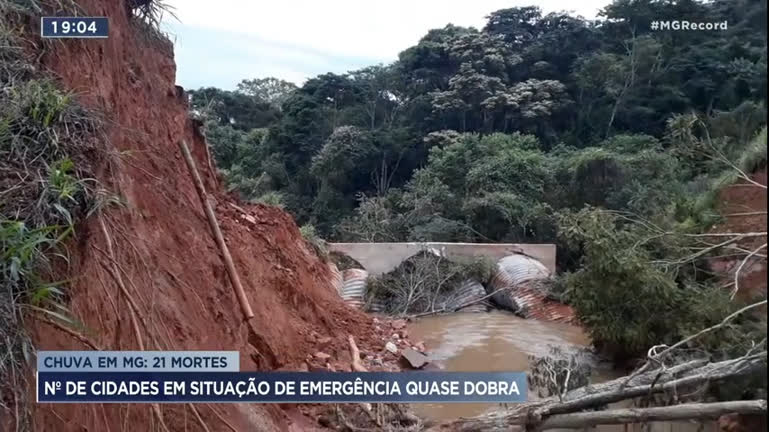 Vídeo: Número de mortes no período chuvoso aumenta em Minas Gerais