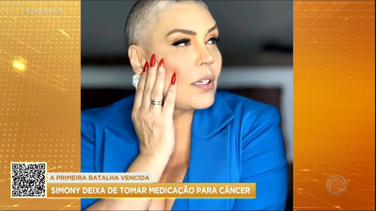 Vídeo: Cantora Simony celebra o fim do tratamento contra o câncer