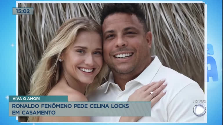 Vídeo: Ronaldo Fenômeno pede Celina Locks em casamento