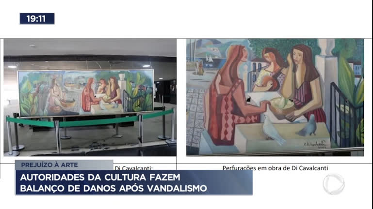 Vídeo: Autoridades da Cultura fazem balanço de danos após vandalismo