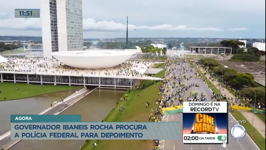 Vídeo: Governador Ibaneis Rocha procura a Polícia Federal para depoimento