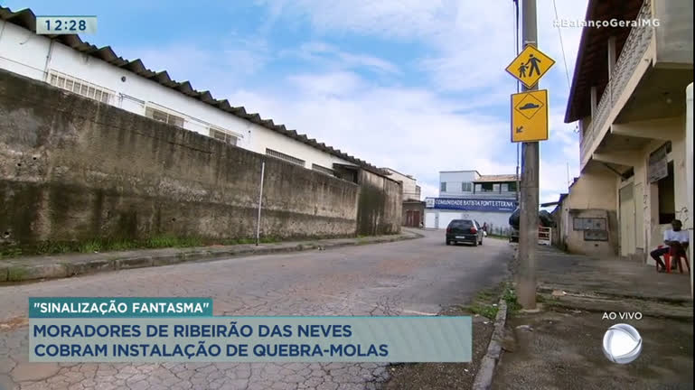 Vídeo: Moradores cobram instalação de quebra-molas em Ribeirão das Neves (MG)