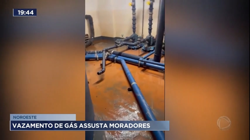 Vídeo: Vazamento de gás assusta moradores de prédio do Noroeste