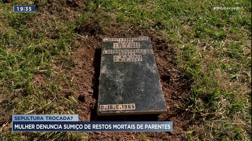 Vídeo: Mulher denuncia violação de túmulo da família em cemitério de BH