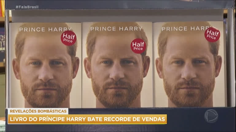 Vídeo: Livro do príncipe Harry bate recorde de vendas