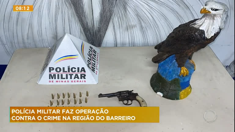 Vídeo: Polícia Militar faz operação contra crime na região do Barreiro, em BH