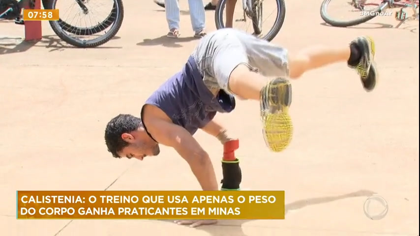 Vídeo: Prática de calistenia chama atenção de jovens em Minas Gerais