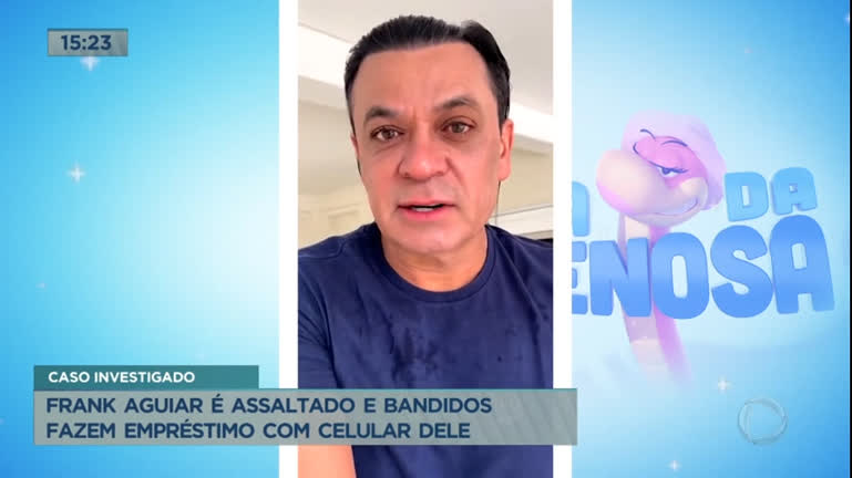 Vídeo: Frank Aguiar é assaltado e suspeitos fazem empréstimo com celular