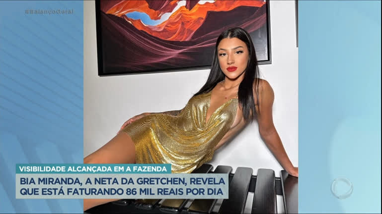 Vídeo: Bia Miranda revela que está faturando R$ 86 mil por dia