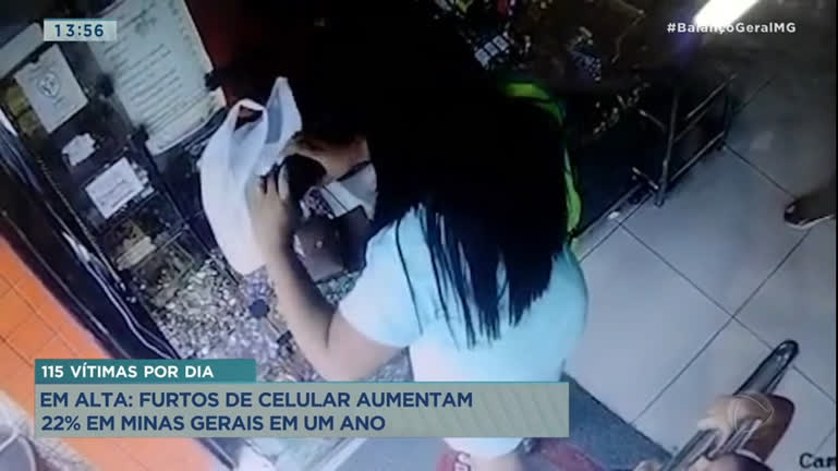 Vídeo: Minas Gerais registra média de 115 furtos de celulares por dia