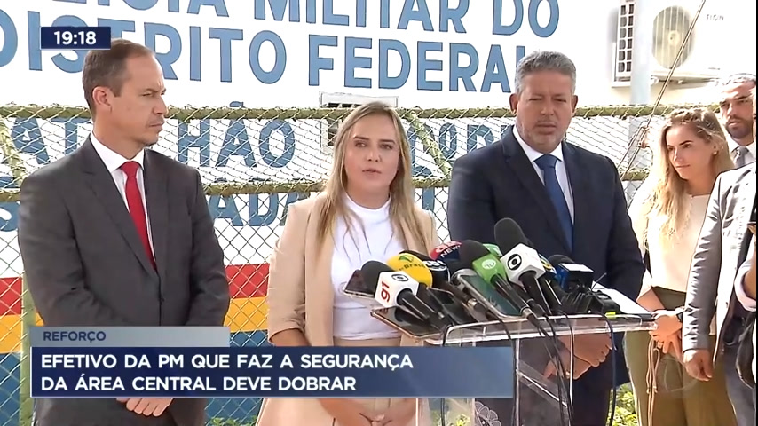 Vídeo: Efetivo da PM que faz segurança da área central de Brasília deve dobrar