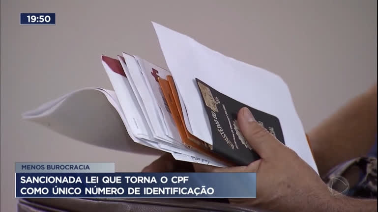Vídeo: Sancionada lei que torna o CPF como único número de identificação