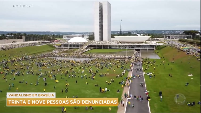 Vídeo: PGR apresenta denúncia contra 39 pessoas que invadiram Brasília ao STF