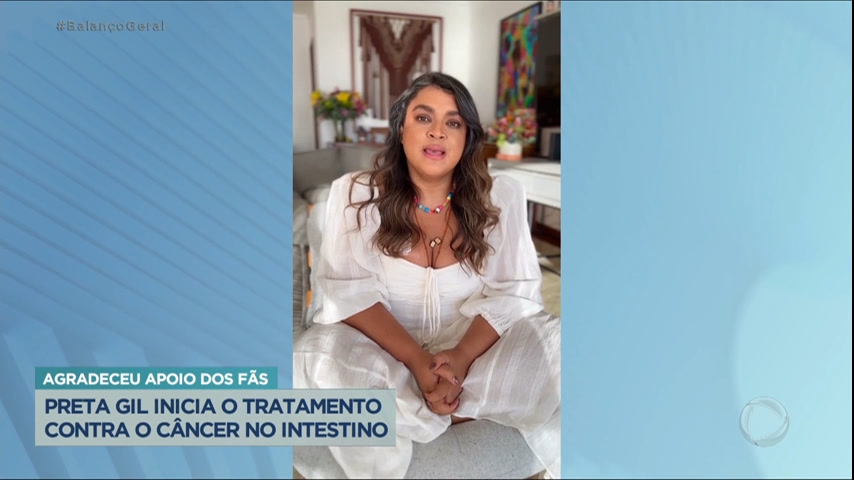 Vídeo: Preta Gil inicia tratamento contra o câncer no intestino