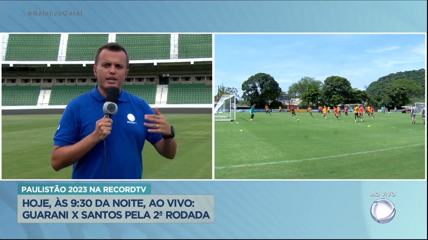 Vídeo: Nesta quarta-feira (18), Guarani enfrenta o Santos pela segunda rodada do Paulistão 2023