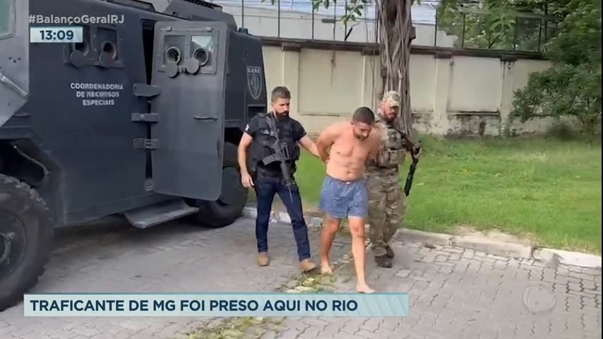 Vídeo: Traficante de Minas Gerais é preso no Rio