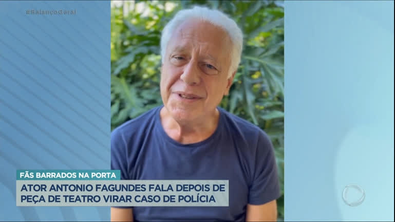 Vídeo: Antônio Fagundes se pronuncia após confusão em peça de teatro