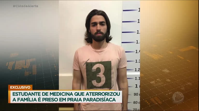 Vídeo: Estudante que aterrorizou a família é preso na Argentina