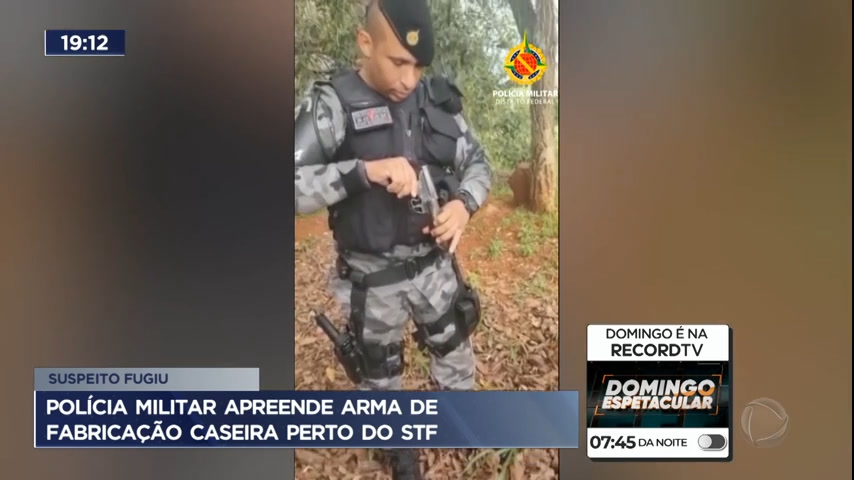 Vídeo: Polícia Militar apreende arma de fabricação caseira perto do STF
