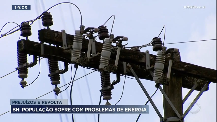 Vídeo: Moradores e comerciantes sofrem com problemas no fornecimento de energia na grande BH