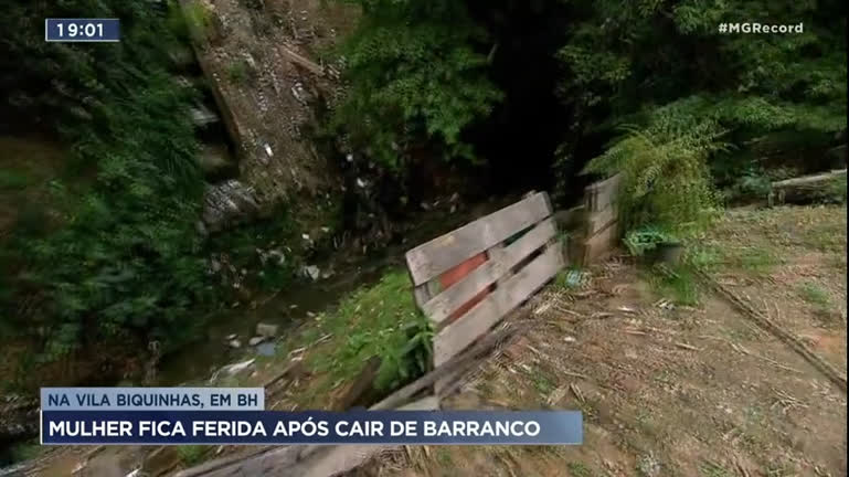 Vídeo: Barranco que fica às margens de um córrego preocupam moradores em Belo Horizonte
