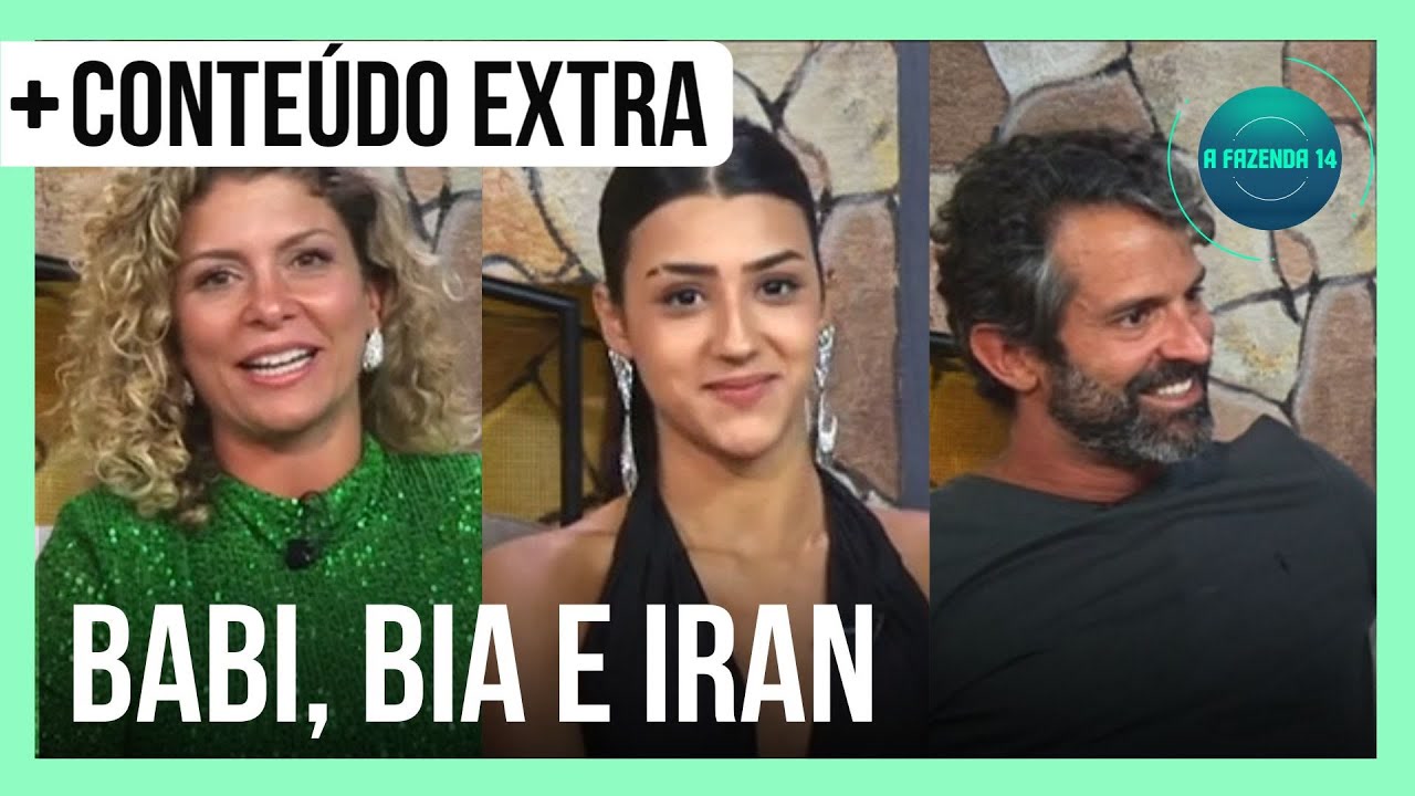 Vídeo: Live dos Finalistas: Babi, Bia e Iran comentam as polêmicas do reality rural | A Fazenda 14