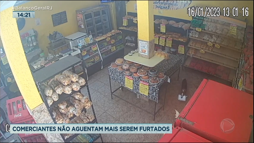 Vídeo: Cachorro e bode "furtam" produtos de padaria na zona oeste do Rio