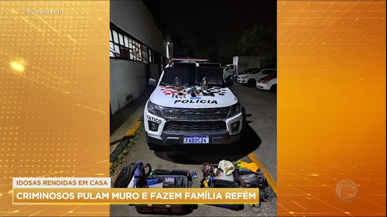 Vídeo: Criminosos invadem casa e mantém família refém em São Paulo