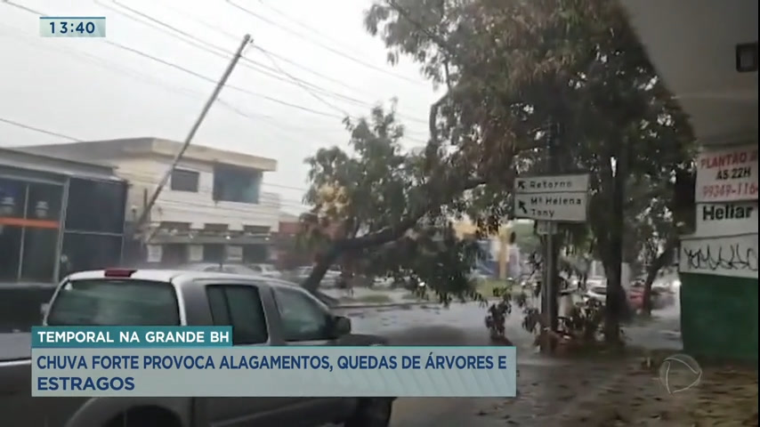 Vídeo: BH tem alerta de risco geológico após estragos causados por fortes chuvas