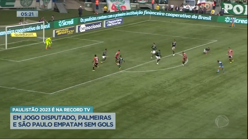 Vídeo: Palmeiras e São Paulo empatam no primeiro clássico do Campeonato Paulista