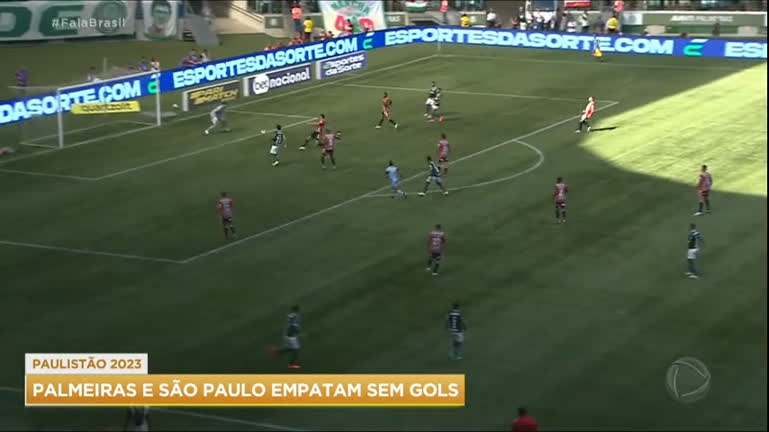 Vídeo: Jogo do Palmeiras e São Paulo termina sem gols