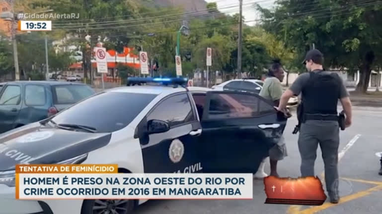 Vídeo: Homem é preso por tentar matar mulher em 2016 no RJ