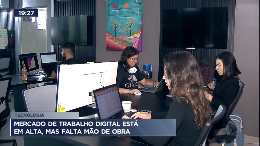 Vídeo: Mercado de trabalho digital está em alta, mas falta mão de obra