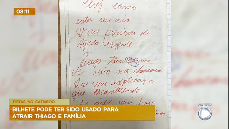 Vídeo: Polícia encontra bilhete que pode ter sido usado para atrair família para emboscada