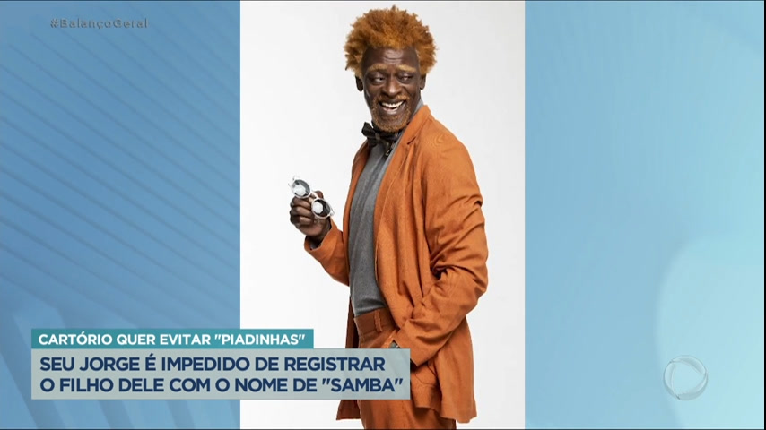 Vídeo: Seu Jorge é impedido de registrar o nome do filho de "Samba"