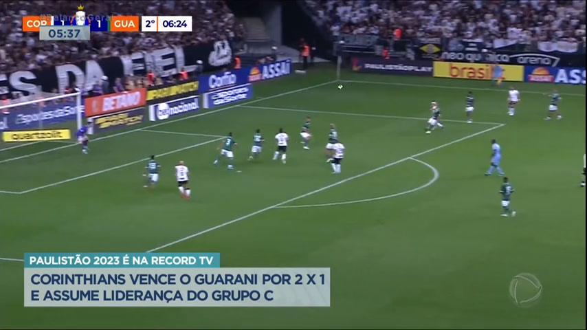 Vídeo: Corinthians toma gol relâmpago, mas vence Guarani de virada