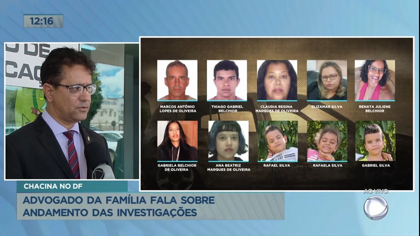 Vídeo: Advogado de família morta no DF fala sobre andamento de investigações