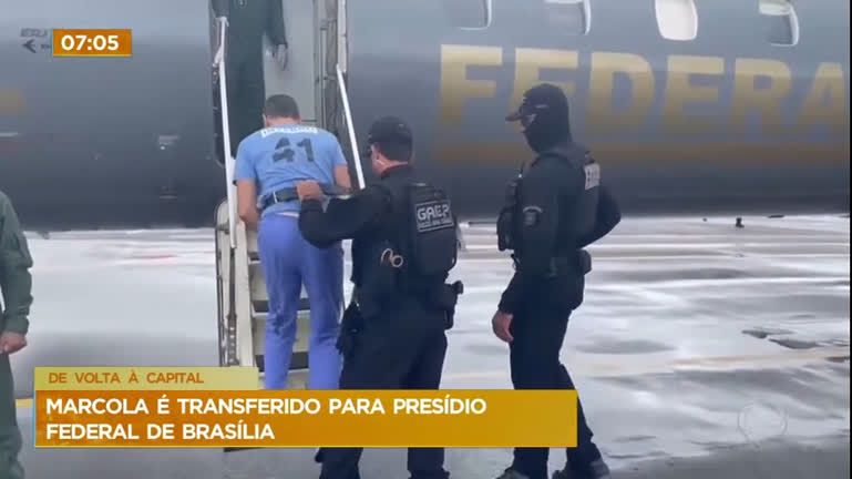 Vídeo: Vídeo: Marcola é transferido para presídio federal de Brasília