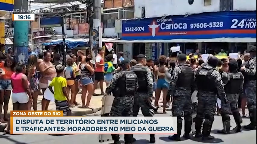 Vídeo: Mais de 100 mil moradores são afetados por disputas entre milicianos e traficantes no Rio